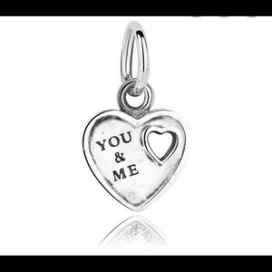 You and Me Pandora Charm